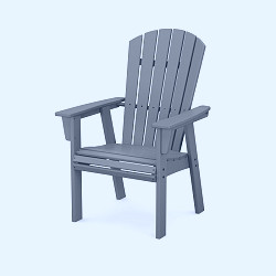 POLYWOOD® Nautical Curveback Upright Adirondack Chair - ADU610